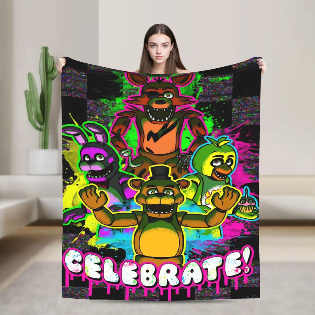 At F-Freddys Blanket Warm Comfortable Plush Bedding Throws For Kids Adult Couch Chair Sofa Bed Flannel Bedspread Bed Cover