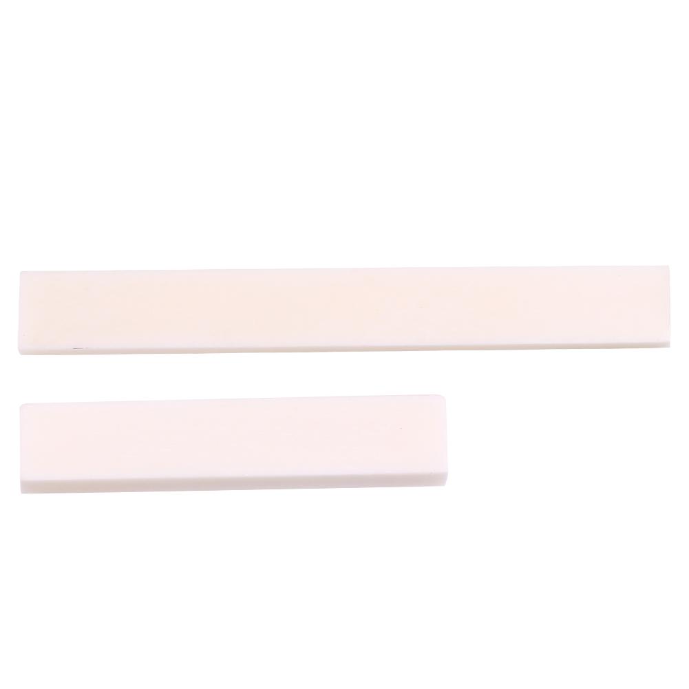 Bone Guitar Upper Nut Bottom Saddle Repair Replacement Accessory for Folk Classic Guitars