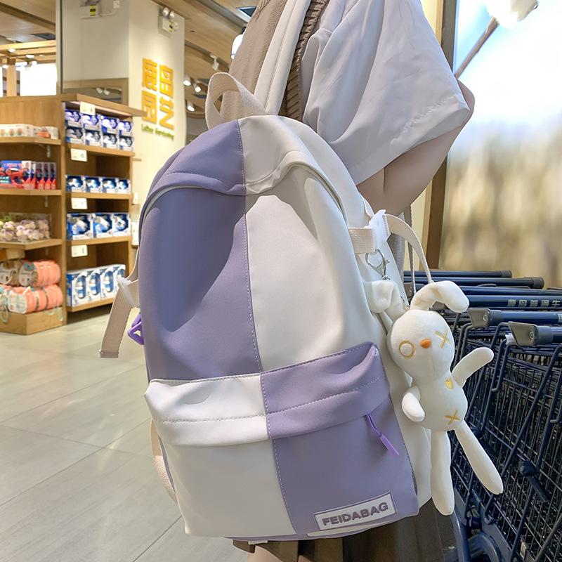 School Bag Girls Children Primary School Students Color Matching Middle School Students High Quality Fashion Junior High School Students School