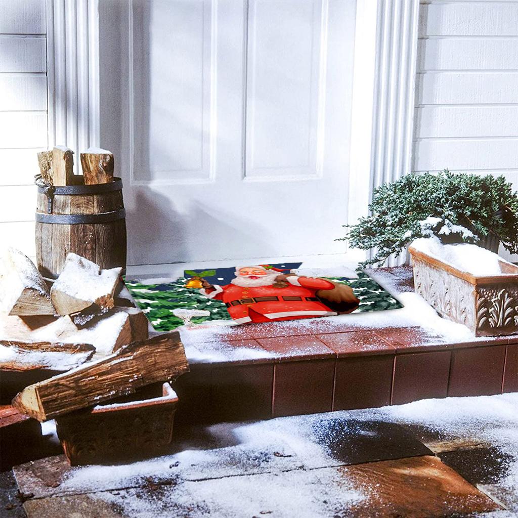 Christmas Festival Decoration Front Door Carpet Indoor Outdoor - Mat
