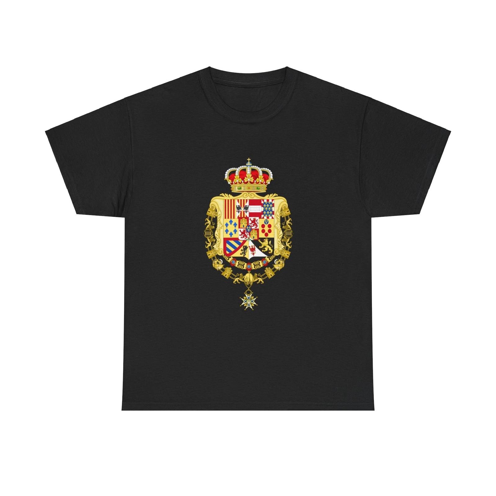 Royal Greater Coat of Arms of Spain (1761-1868 and 1874-1931) - T shirt 2XL