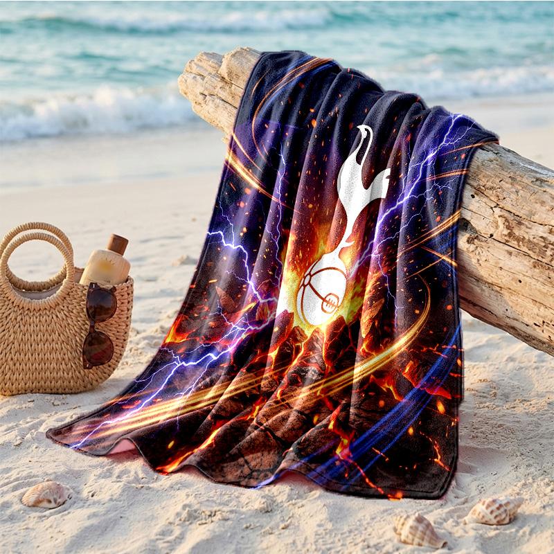 Tottenham Hotspur Print Mikrofaser Strandtuch Schnelltrocknend Saugfähig Großes Handtuch für Strand Schwimmen Reisen