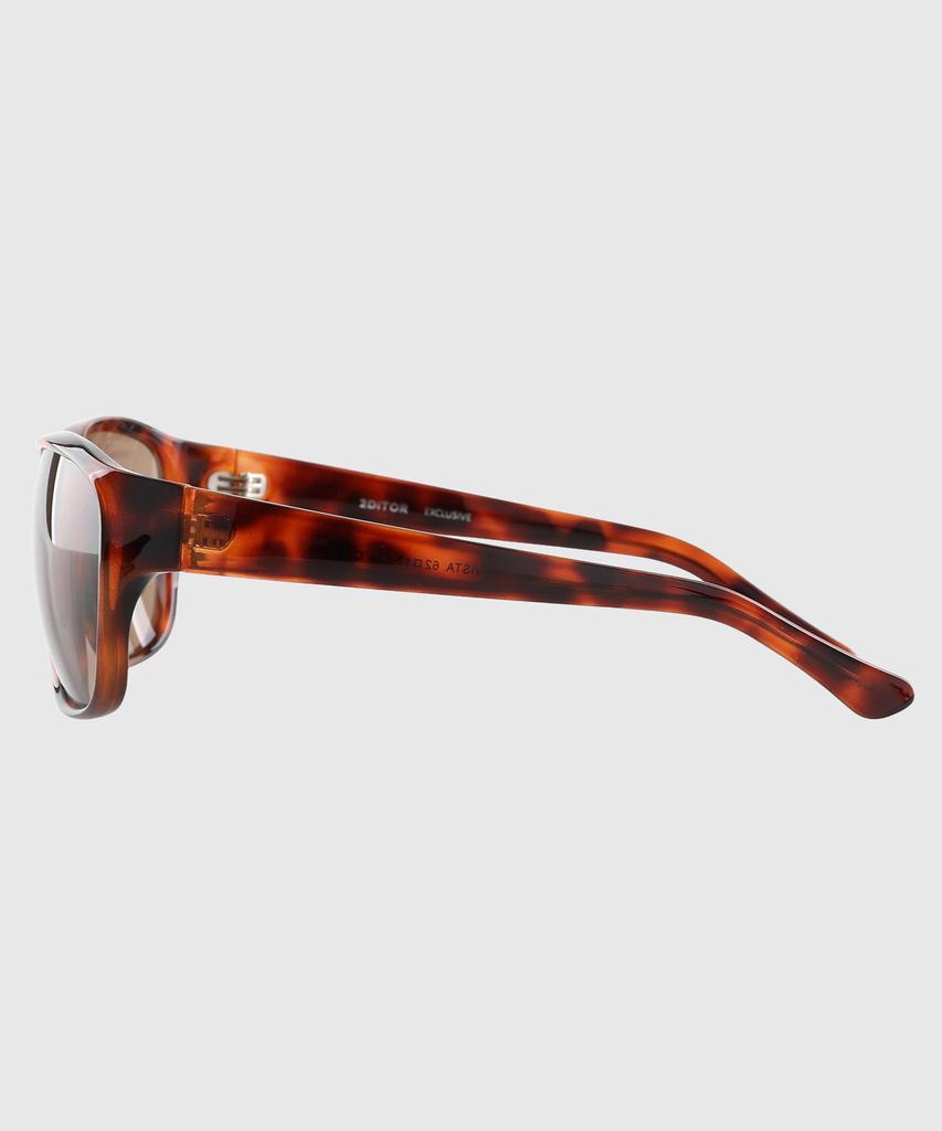 Tuditeo Vis Large Size Uv Protection Horn-Rimmed Running Sunglasses Nylon Lens C4 Leopard