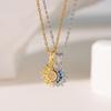 Coppia Sole e Luna Semplice Micro-incrostato Magnetico Impilabile Moda Regalo Collana Ciondolo