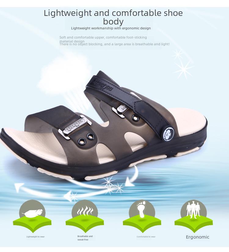 Men's Dual-Purpose Non-Slip EVA Sandals & Slippers: Beach, Outdoor, Driving Flip Flops