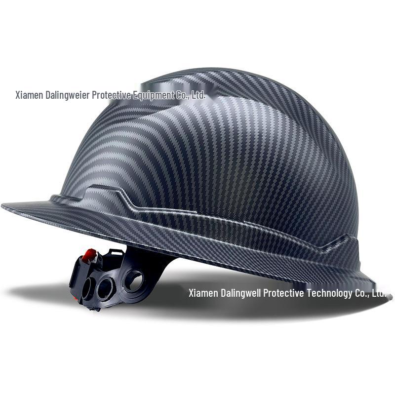 ANSI Large Brim Sun Protection Safety Helmet, Anti-Smash, Breathable Construction Headwear