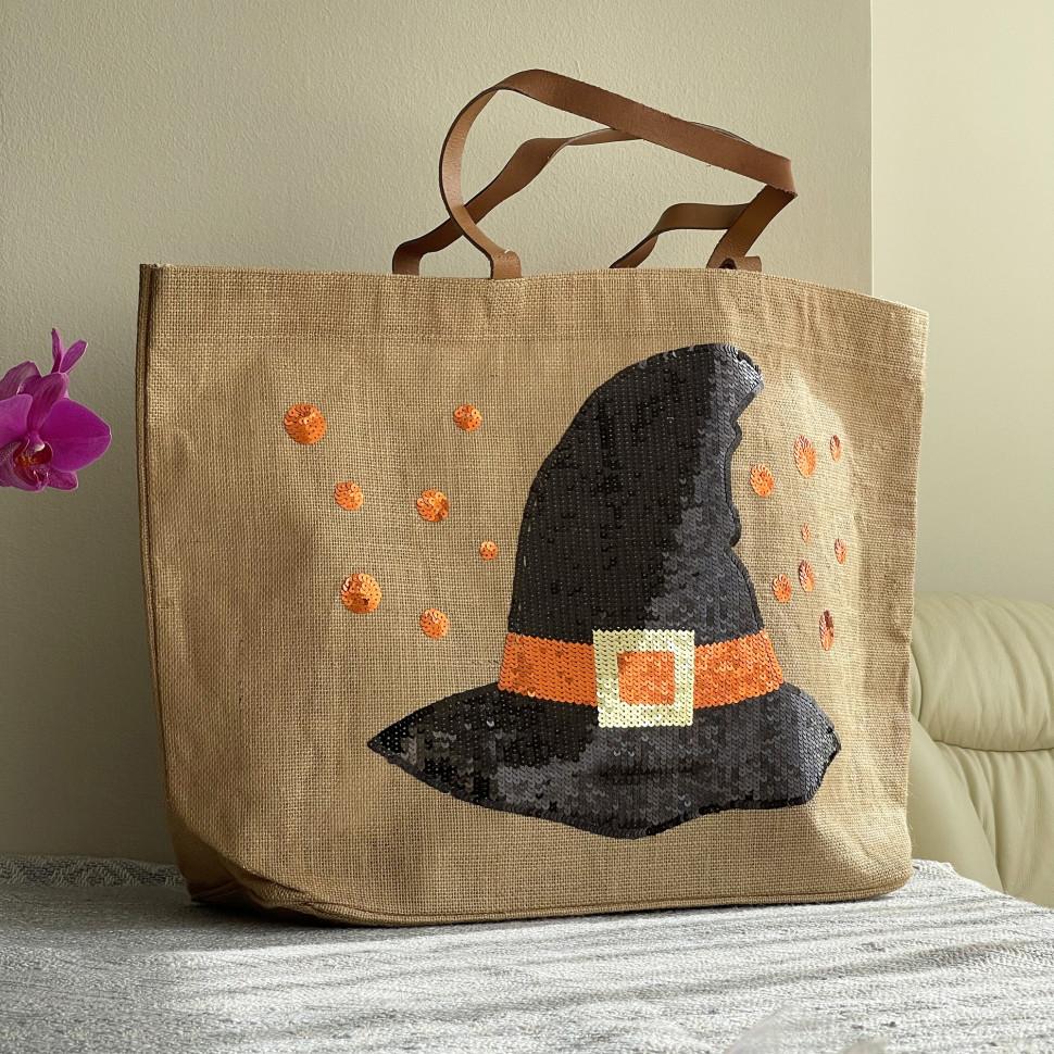 

Jute Shopping Bag Eco Shopper Beach Bag SRBG-5 Hat
