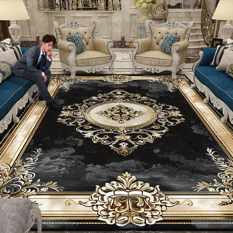 Velkoplošný Nádherný Koberec Obývací Pokoj Evropská Dekorace Konferenční Stolek Podložka na Podlahu Protiskluzový Ložnice Šatna Koberce Přizpůsobitelné