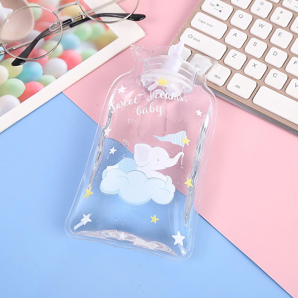 High Density PVC Hot Water Bottle Bag with Ears 650ml/1000ml/1700ml Capacity Heat Resistant and Durable Hand Warmer