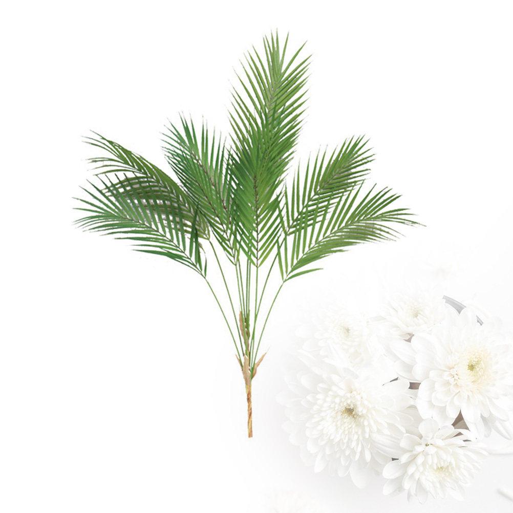 1Pcs Realistic Plastic Palm Leaves Simulation Green Plant Decor for Wedding Photography Home Office Rustic Decor Plant Photo