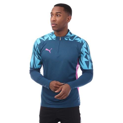 Puma Men's Individual Final Quarter Zip Training Top