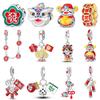Copper Chinese Knot Gold Ingot Squib Charms New Year'S Traditional Beads Fit Pandachoriginal Bracelets Diy Jewelry Gift