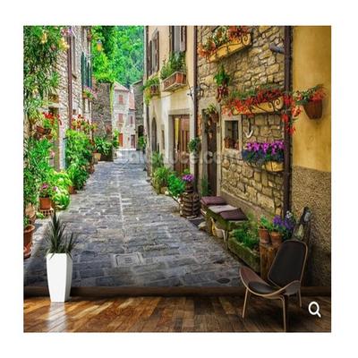 Wallpaper Old City Street Wall Mural Living Room Sofa Cafe Background Wall Decoration Wallpaper