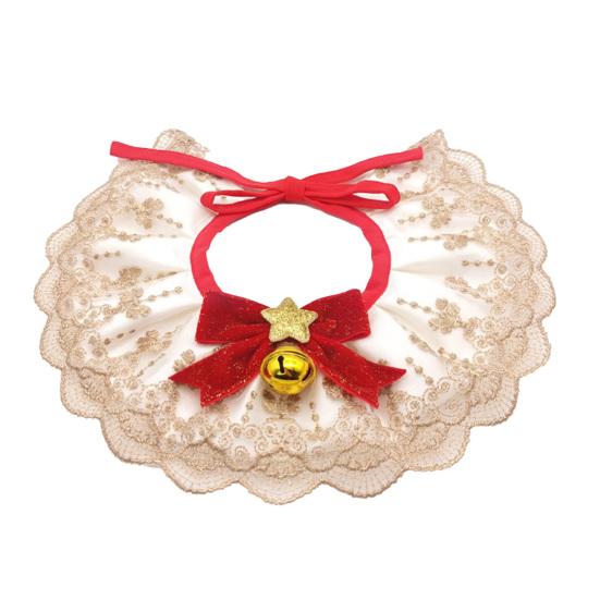 

Ошейник для питомца с бантом, в стиле ретро, с кружевной отделкой, не выцветающий, износостойкий, дружелюбный к коже