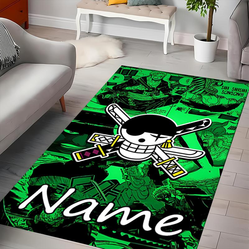 Custom Personalization Zoro the Pirate King Area Rug - Perfect For Kitchen, Bathroom,Laundry Room Decor Large Size Available,Gift All Seasons