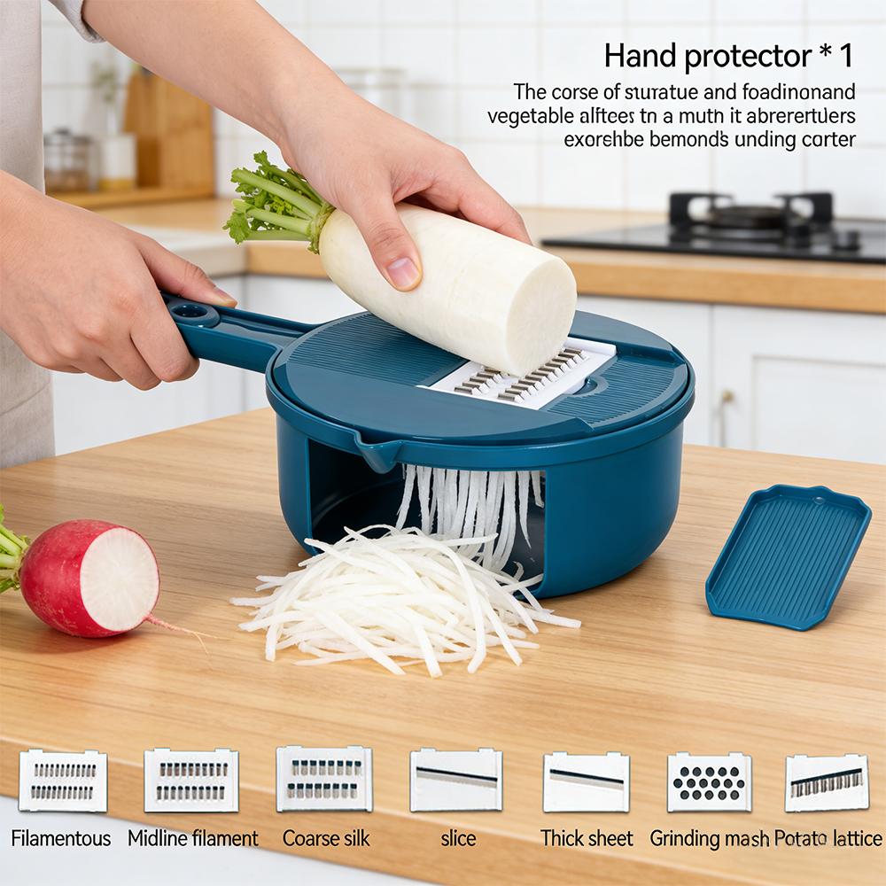 Multi-Function Manually Vegetable Cutter Grater Potato Radish Slicer and Shredder Kitchen Utensil Convenience Tools