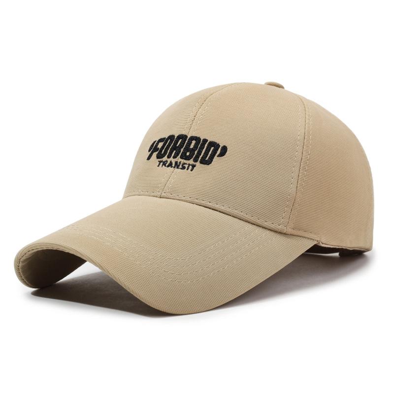 Forbid Embroidery Letter Duckbill Baseball Hat Uv Protection Outdoor Breathable
