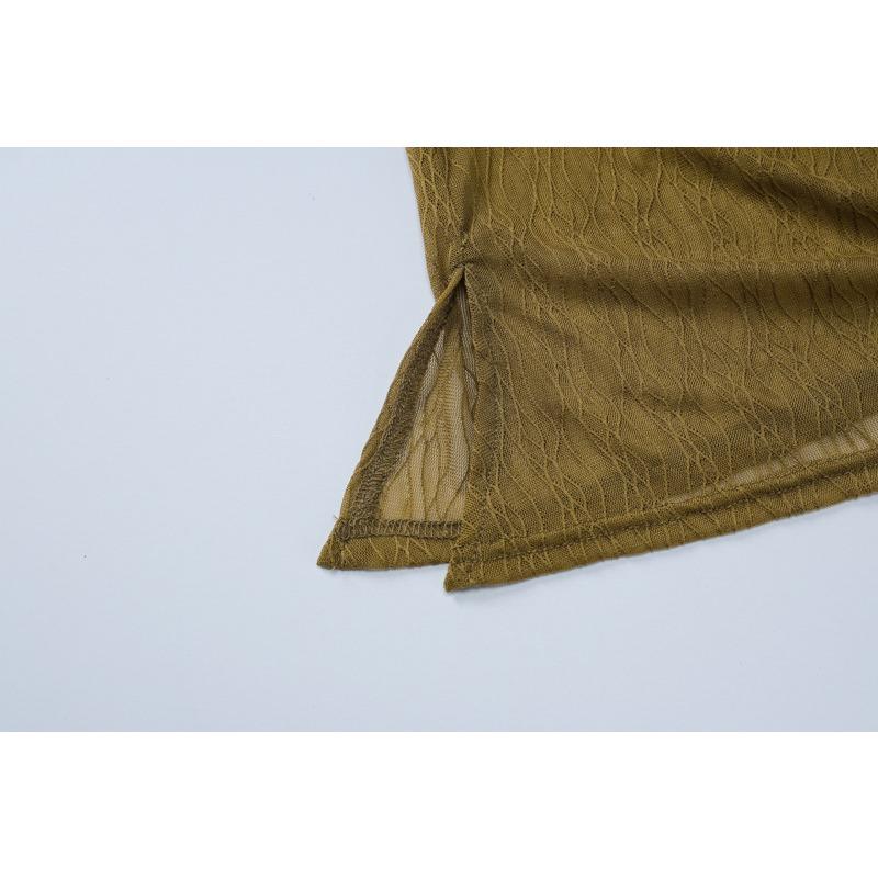 GMXIA Dámský podzimní čistě sexy Spice Girl top svetru s dlouhým rukávem a výstřihem bez ramínek