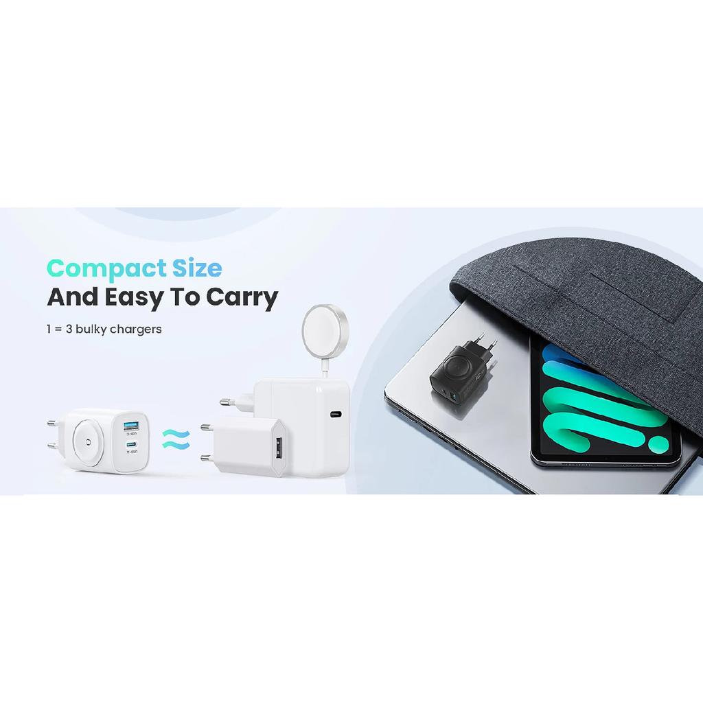 For Apple Watch Charger with 20W Fast Charging Block, 3 in 1 PD USB C Wall Charger Block for iWatch Charger,for iPhone, Ipad