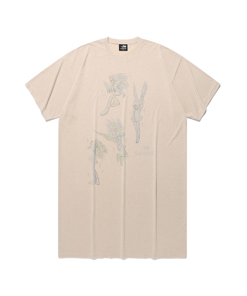 NICEGHOSTCLUB Ghost Angels Big Big Dress_Beige(Ng2Gmut503C)