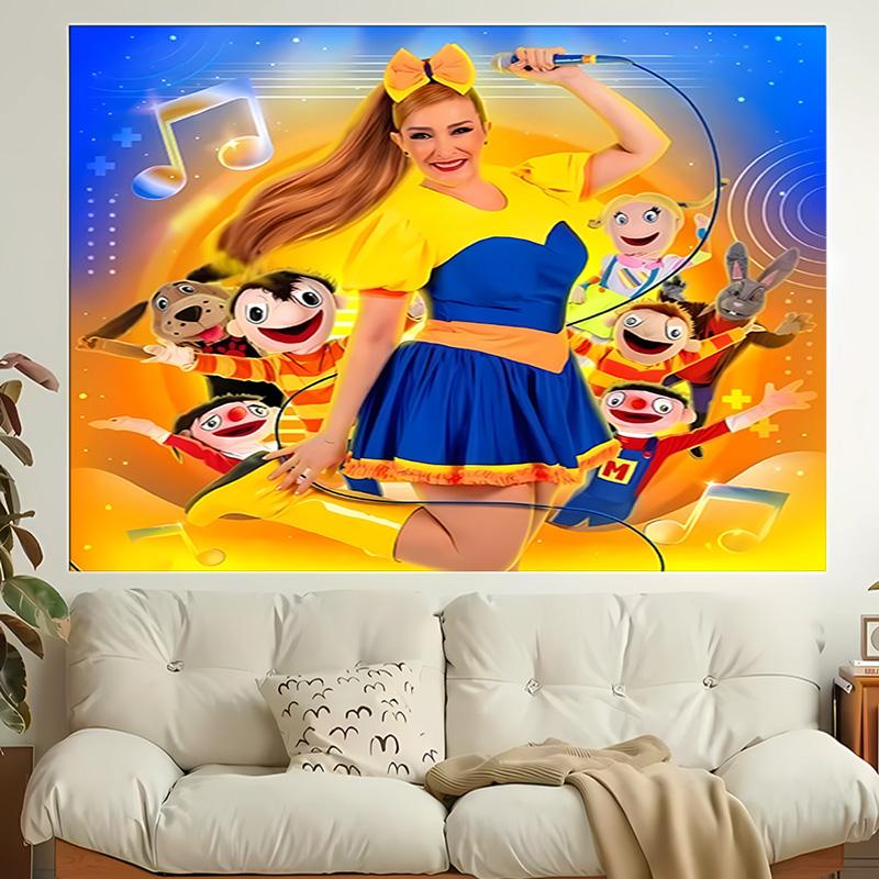 1pc Cartoon B-Bely B-Beto Tapestry, Living Room, Bedroom, Office, Party Decor, Ideal Festive Gift