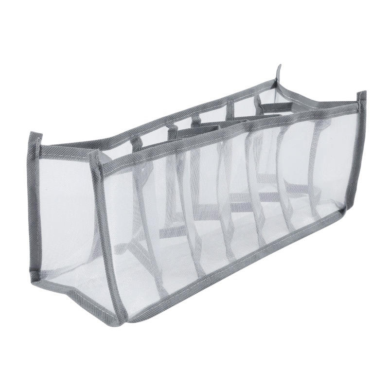 Multi-Grid Foldable Drawer-Type Underwear Socks Panties Organizer Bag Space-Saving Collapsible Closet Clothes Organizer Storage Box