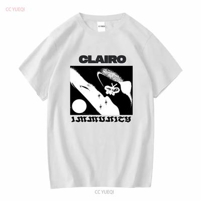 Clairo Immunity Album Affiche T-shirt Toutes Tailles S À 5XL LL1165 Manches Longues ou Courtes Vintage Lavé Décontracté Polyvalent Légèrement