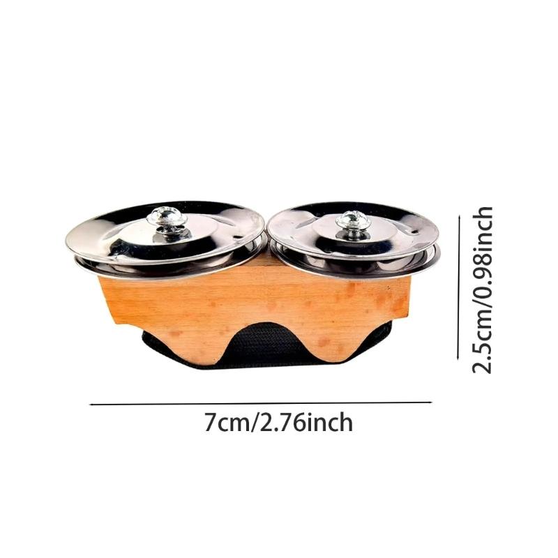 Hand Shakers Producing Crisp Clear Sounds Metal Construction Finger Bells Perfect for Performances and Musical Activity