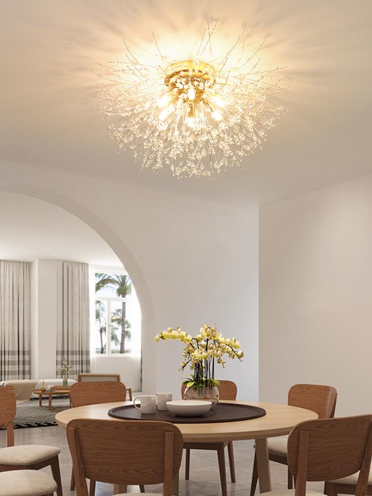 Xiaomi Dandelion Crystal Chandelier Nordic Modern Living Room Dining Room Bedroom Ceiling Light Room Light Fireball Decorative Light