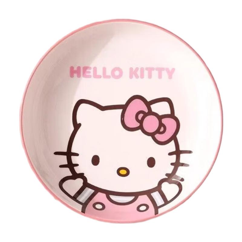 MANCHAOJIA Hello Kitty 7-Inch Ceramic Plate