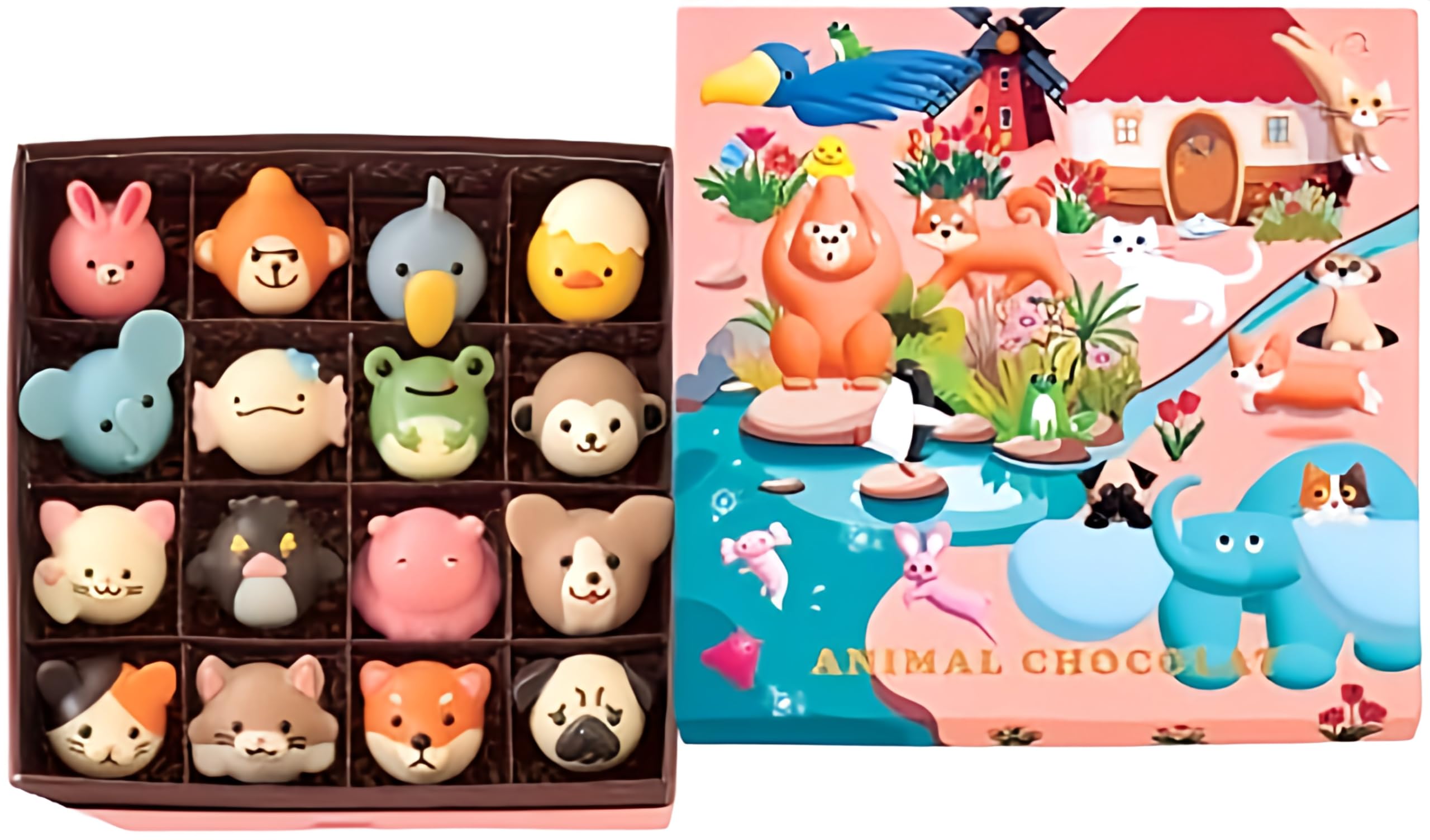 

специальная коллекция шоколада Goncharov Animal Chocolat 16 штук 2025 Valentine White Day Chocolate Chocolat Animal Chocolate [С сумкой] (Коллекция шоколада)