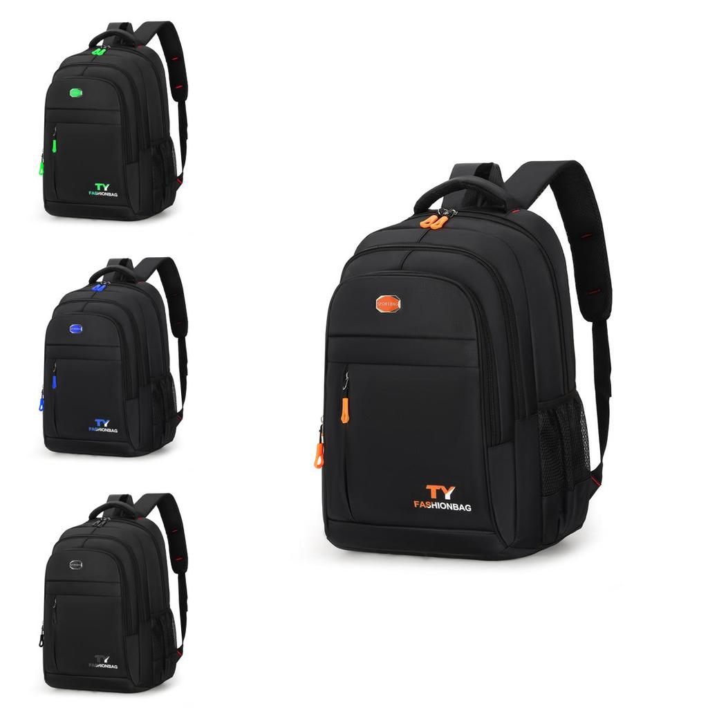 Mens Business Travel Backpack Oxford Fabric Breathable 14in Laptop Compartment Commuter Essentials