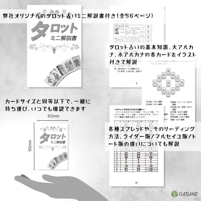 Dark Angel Tarot Reading Japanese Instruction Manual Authentic Tarot 78 Cards Tarot, Instructions, Included, Cards,
