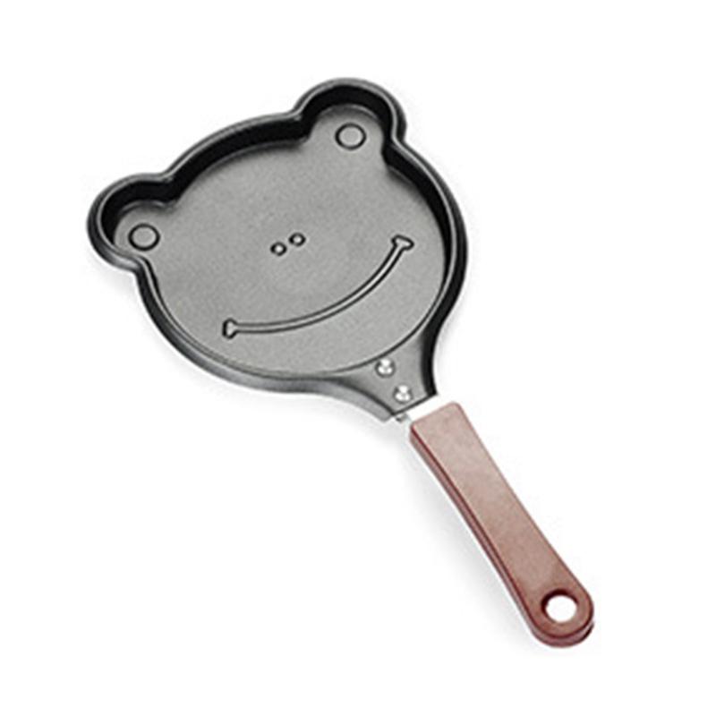 Mini Äggstekpanna Köksartiklar Frukost Kärlekspanna Pannkakspanna Hjärta Omelettpanna Jarhead Utan Lock Gjutjärn Svarta Artiklar