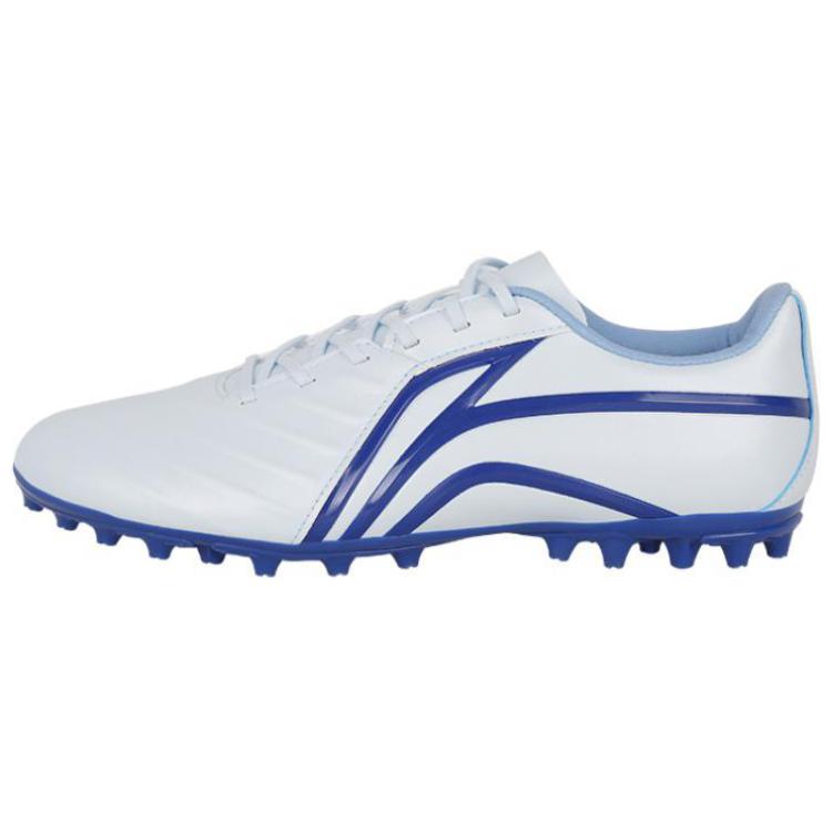 

New LiNing MG Cushioning Anti Slip And Wear Resistant Soccer Shoes Men s Blue White ASFT015-4 43.5