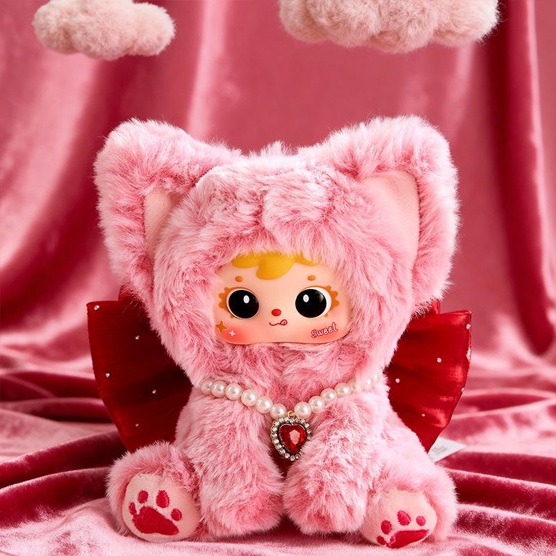 Samuel Regenbogen Katze Serie Plüsch Blind Box Niedliche Vinylpuppe Schlüsselanhänger Dekorative Überraschungsbox Sammelspielzeug Geburtstagsgeschenke