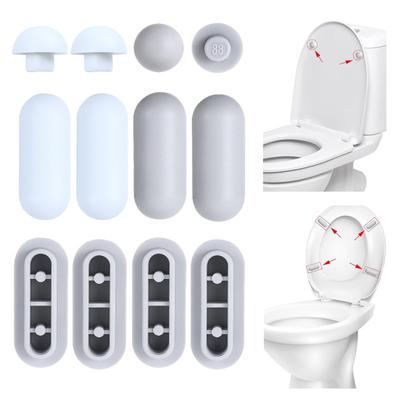 Accessoires de siège de toilette intégrés, Coussinet, Tapis en caoutchouc pour toilette, Tapis de pied à anneau, Protection