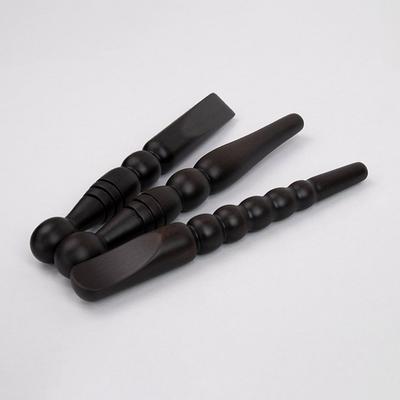 Wooden Bracket Ebony Acupressure Stick 3 Types 1 Set Massage Stick Foot Massage Tool Galsa Massage