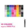 40Grids Round Resin Rhinestones Kit Color Glitter Gems DIY 3D Nail Art Decoration Accessories for Nail Design DIY Clothing