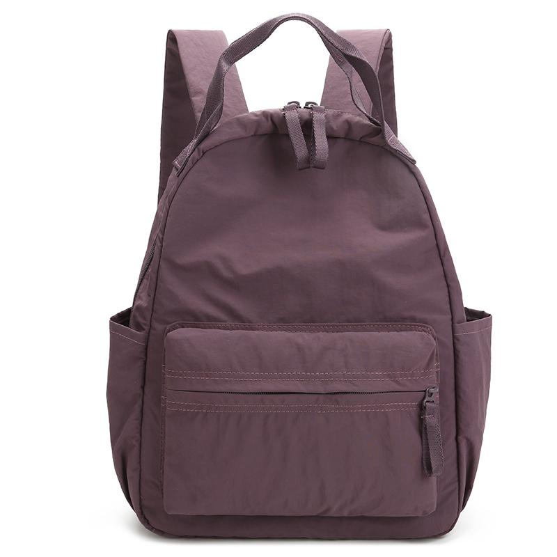 Stylish Minimalist Women's Backpack Durable Nylon Casual Backpack Unisex Large Capacity Commuter Backpack Lightweight Travel Bac