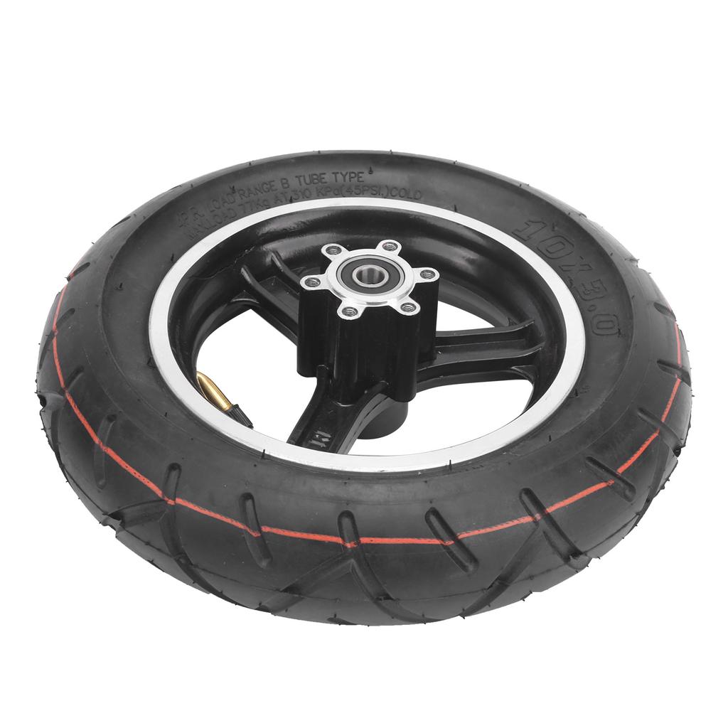 10 X 3in Electric Scooter Tyre Inflatable Natural Rubber Damping Effect with Hub Outer Inner Tire