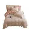 Baby Mom Grade A Winter Milk Flannel Bedding Set Thick Warm Double-sided Lace Duvet Cover