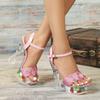 14 Cm High Sexy Thick Heel Wedge Cool Slippers Women's Summer Non-slip Thick Sole Sexy Versatile Sandals