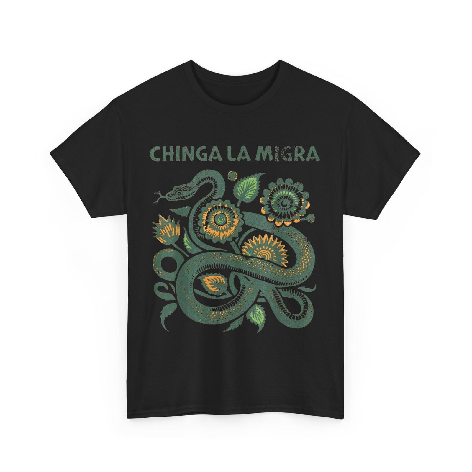 

Chinga La Migra Women Men T-Shirt Mens Womens Tees Top 2XL
