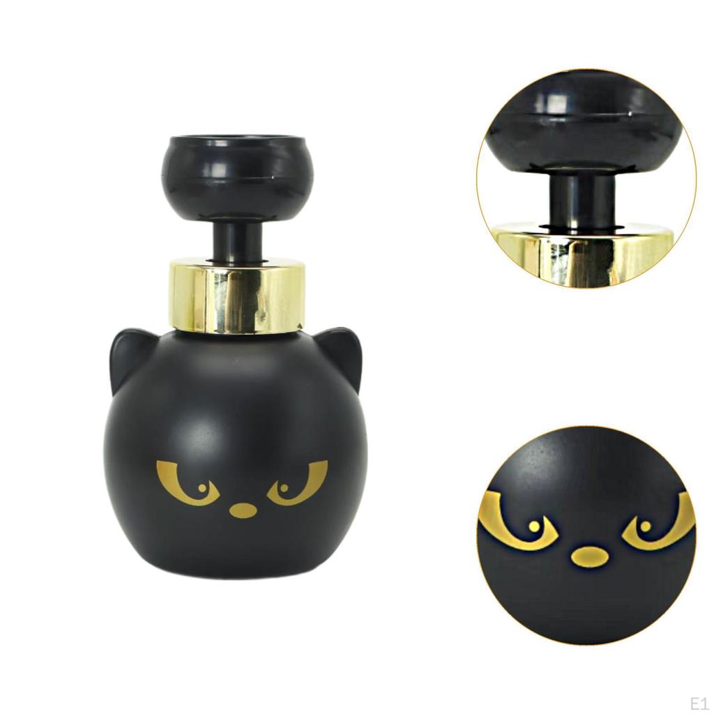 Cat Paw Foam Soap Dispenser Refillable Container 480ml Modern Black Kitten Hand for
