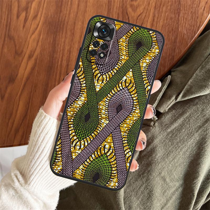 

African Style Fabric Print Case For Xiaomi Redmi Note 14 Pro 13 12 11 10 15 Pro Plus Redmi 13 C 15 10C 12C 14C 15C Cover Redmi Note 13 Pro 4G