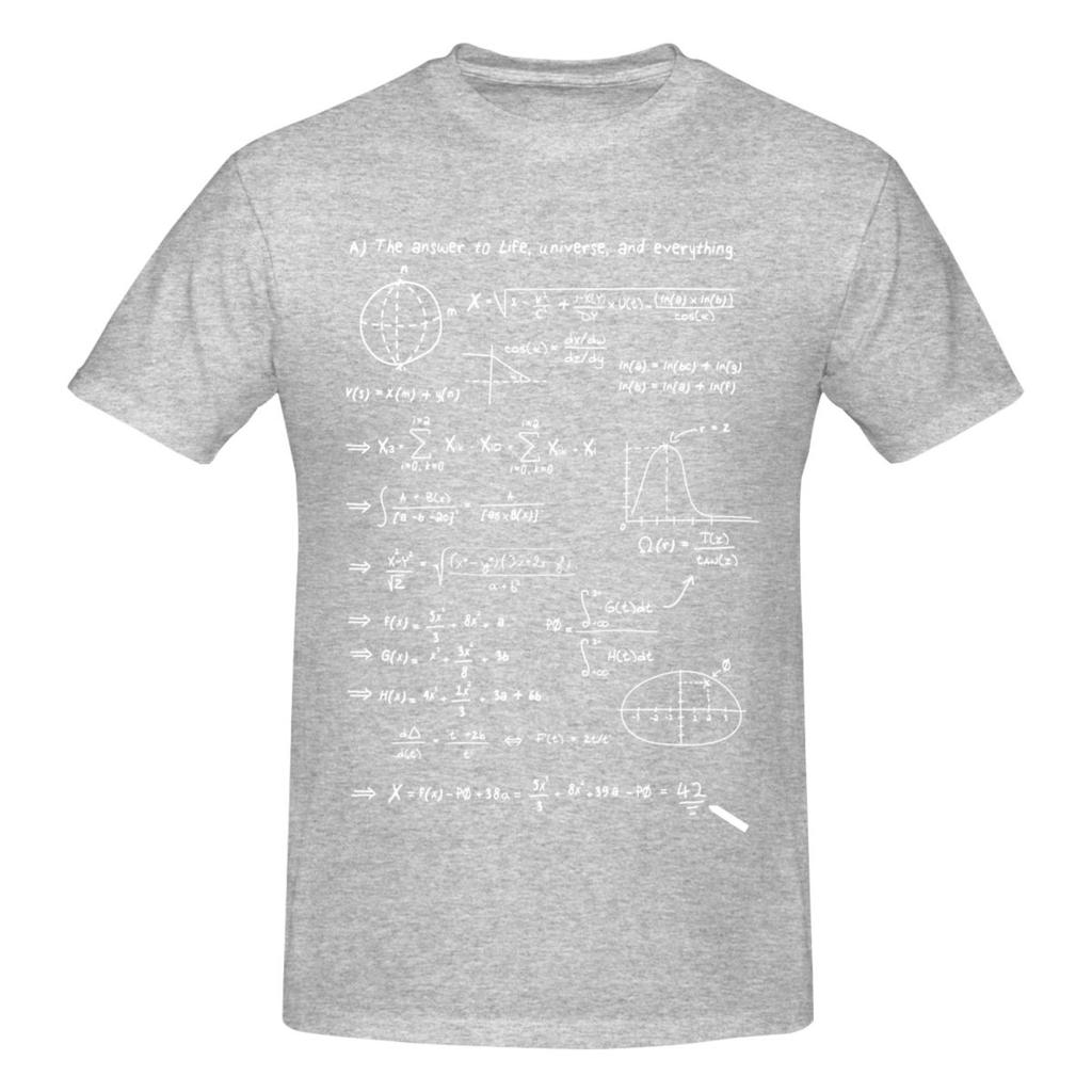 The Answer To Life Univers And Everything H2g2 Math Science T Shirts Graphic Y2k Unique Quality Unisexs Wounisex Tshirt Clothing