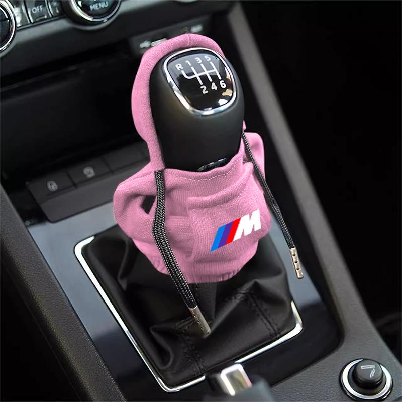 1Pcs Car Gear Lever Hood Small Sweater Decoration Gear Lever Hoodie Car Styling For BMW M E34 E36 E60 E90 E46 E39 E70 F10 F20 F30 X5 X6 X1 M3 M5 M6