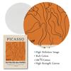 Picasso Tänzerin Bauhaus Rund Haring Orange Wandkunst Leinwandgemälde Nordische Ästhetik Poster und Druck Wohnzimmer Dekor Bild