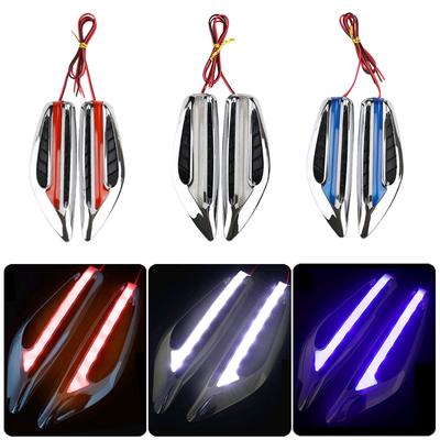 LED Turn Signal Light for Car 12V Side Light Marker Lamp Waterproof Side Blade Shape Car Fender Vent Cover Decoration Light Bulb